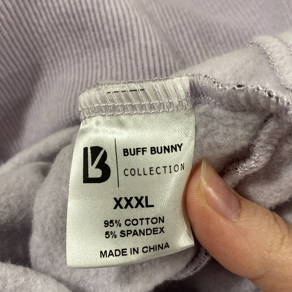 Buff Bunny core zip jacket hoodie floral sketch print in citrus lilac size XXXL - Picture 14 of 15